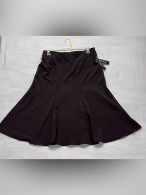 Skirtology Women's Brown Circle Skirt — Flattering A-Line Design